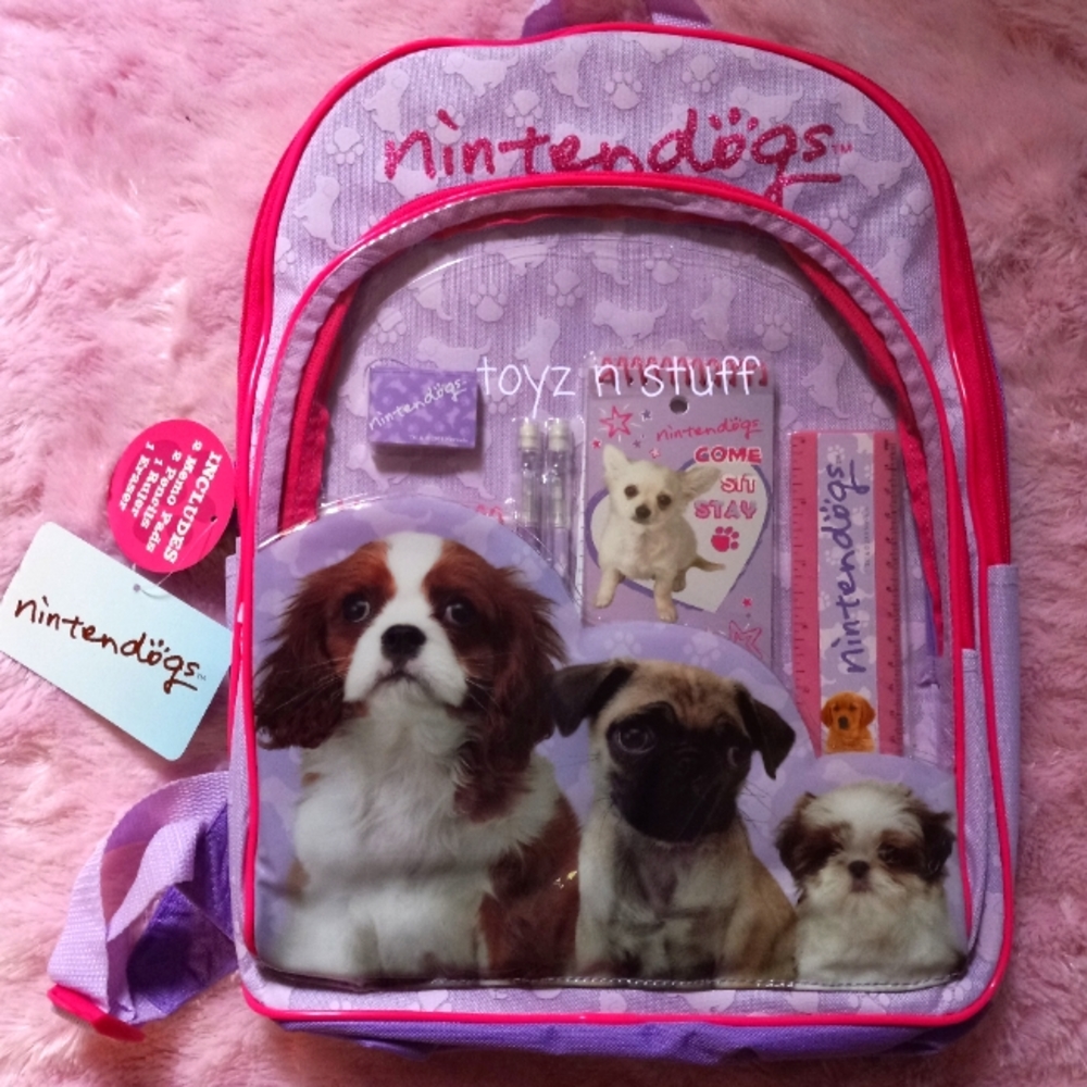 2008 Officially Licensed Nintendo Nintendogs Backpack